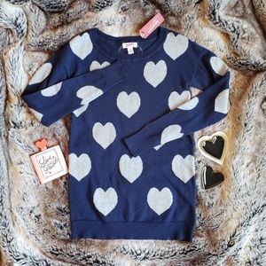 Arizona Jeans Co. Valentine Heart Sweater
